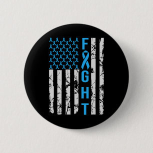 Diabetes-Bewusstsein in der US-Flagge für Typ gest Button
