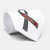 Diabetes-Bewusstsein Krawatte (Gerollt)