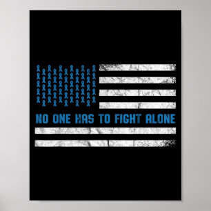 Diabetes-Bewusstsein muss allein kämpfen Amerikani Poster