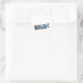 Diabetes-Bewusstsein Quadratischer Aufkleber (Tasche)