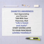 Diabetes-Bewusstsein Seidenpapier (Handwerk)