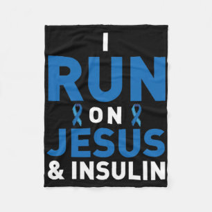 Diabetes-Bewusstsein Typ 1 2 - Diabetiker T1d T2d  Fleecedecke