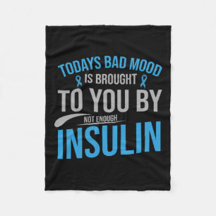 Diabetes-Bewusstsein Typ 1 2 - Diabetiker T1d T2d  Fleecedecke