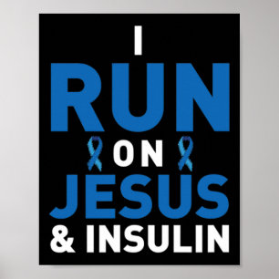 Diabetes-Bewusstsein Typ 1 2 - Diabetiker T1d T2d Poster