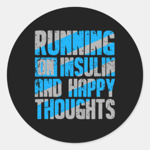 Diabetes-Bewusstsein Typ 1 2 - Diabetiker T1d T2d Runder Aufkleber