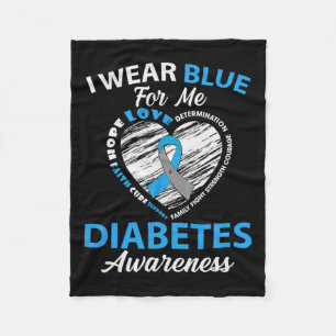 Diabetes-Bewusstsein Typ 1 2 Im November tragen wi Fleecedecke