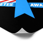 Diabetes Bewusstsein Typ 1 Diabetes Poster (Ecke)