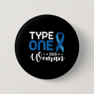 Diabetes-Bewusstsein Typ 1 - Diabetiker T1D 2 Button