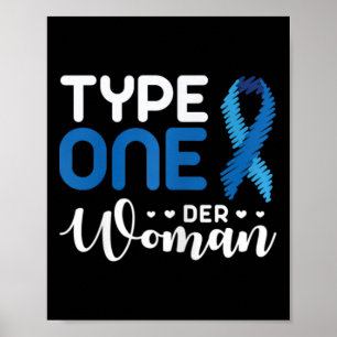 Diabetes-Bewusstsein Typ 1 - Diabetiker T1D 2 Poster
