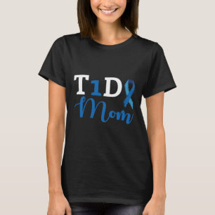 Diabetes-Bewusstsein Typ 1 - Diabetische T1D-Mama T-Shirt