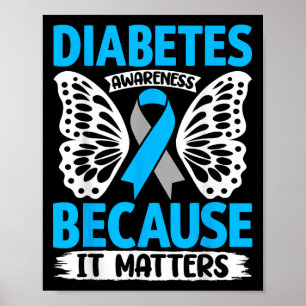 Diabetes-Bewusstsein, weil es Poster