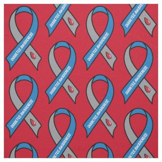 Diabetes-Bewusstseins-Band Stoff (Muster)
