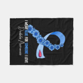 Diabetes-Bewusstseins-Design 7 Fleecedecke (Vorderseite (Horizontal))
