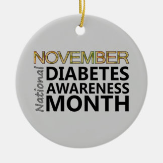 Diabetes-Bewusstseins-Monat Stütznovembers Keramik Ornament