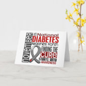 Diabetes-Bewusstseins-Monats-Band I2.5 Karte (Gelbe Blume)