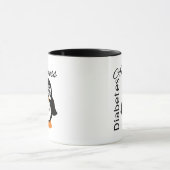 Diabetes-Bewusstseins-Pinguin Tasse (Zentrum)