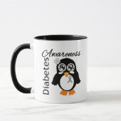 Diabetes-Bewusstseins-Pinguin Tasse (Links)