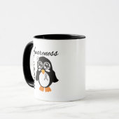 Diabetes-Bewusstseins-Pinguin Tasse (Vorderseite Links)