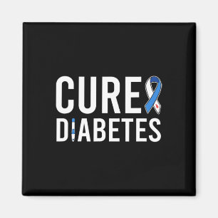 Diabetes-Bewusstseins-Schleife Heile Typ-1-Diabete Magnet