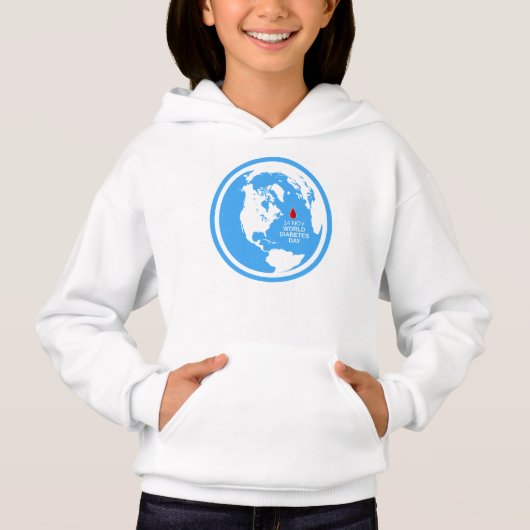 Diabetes-Bewusstseins-Weltdiabetes-Tag am 14. Hoodie (Vorderseite)