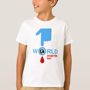 Diabetes-Bewusstseins-Weltdiabetes-Tag am 14. T-Shirt