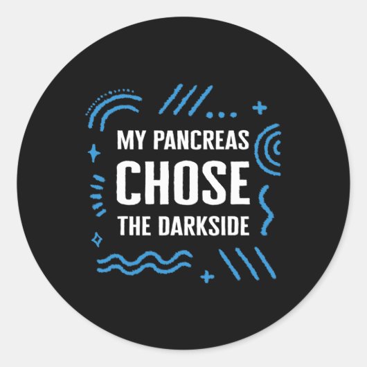 Diabetes-Bewusstseinsbildung Typ 1 Insulin-Kämpfer Runder Aufkleber (Vorderseite)