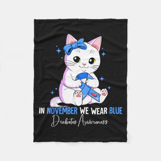 Diabetes-Bewusstseinsdesign 17 Fleecedecke (Vorderseite)