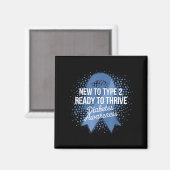 Diabetes-Bewusstseinsdesign 23 Magnet (Vorderseite/Rückseite)