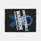 Diabetes-Bewusstseinsdesign 32 Fleecedecke (Vorderseite (Horizontal))