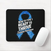 Diabetes-Bewusstseinsdesign 38 Mousepad (Mit Mouse)