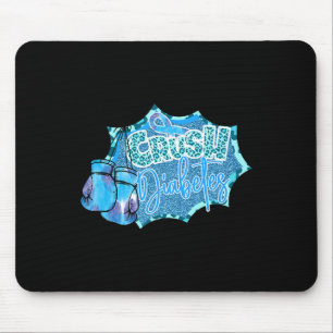 Diabetes blau Boxhandschuhe Diabetes Awarene Mousepad