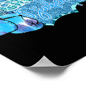 Diabetes blau Boxhandschuhe Diabetes Awarene Poster (Ecke)