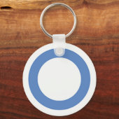 Diabetes-blauer Kreis Schlüsselanhänger (Vorderseite)