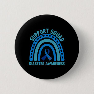 Diabetes Blue Support Squad Diabetes Bewusstsein Button