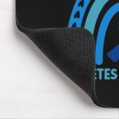 Diabetes Blue Support Squad Diabetes Bewusstsein Mousepad (Ecke)