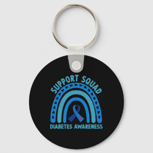 Diabetes Blue Support Squad Diabetes-Bewusstsein Schlüsselanhänger