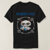 Diabetes Cyclus Diabetes Awareness T-Shirt (Design vorne)