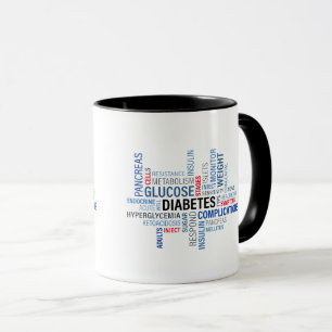 Diabetes fasst kombinierte Tasse ab