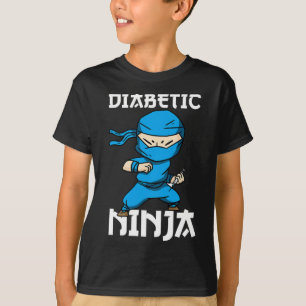 Diabetes Fighter Ninja T1D Diabetischer Sensibilis T-Shirt