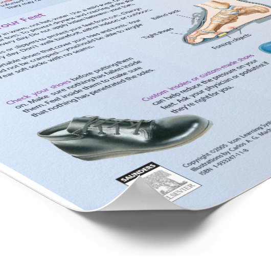 Diabetes Fotopapster - Netter-Diagramm Poster (Ecke)
