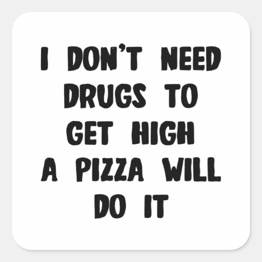 Diabetes Funny Sprichwort Quadratischer Aufkleber (Vorderseite)