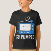 Diabetes Funny Typ 1 also Pumpen Diabetes T-Shirt (Vorderseite)