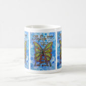 Diabetes Gedicht Rainbow Butterfly Art Kaffeemugs Kaffeetasse (Mittel)