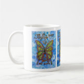 Diabetes Gedicht Rainbow Butterfly Art Kaffeemugs Kaffeetasse (Links)
