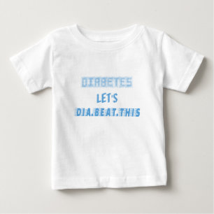 Diabetes gelassen Dia schlägt dies Baby T-shirt