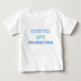 Diabetes gelassen Dia schlägt dies Baby T-shirt