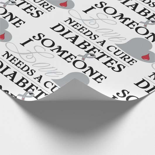Diabetes Geschenkpapier (Ecke)