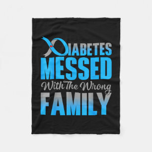 Diabetes hat die falsche Familie erwischt Typ-1-Di Fleecedecke