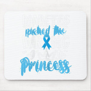 Diabetes hat die falsche Prinzessin Diabetes Aware Mousepad