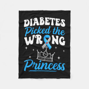 Diabetes hat falsche Prinzessin ausgewählt t1d Kri Fleecedecke